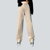 Wide-Leg-Farbjeans für Damen